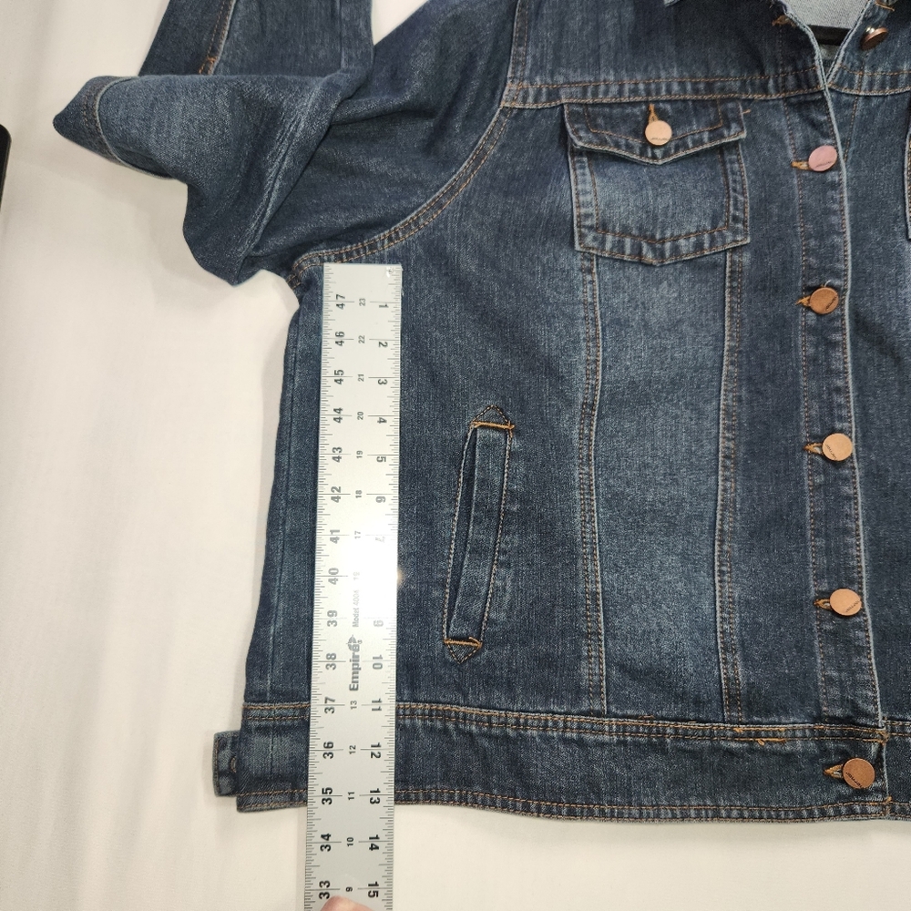 NWT Jou Jou Indigo Denim Jacket 3XL - Picture 5 of 7